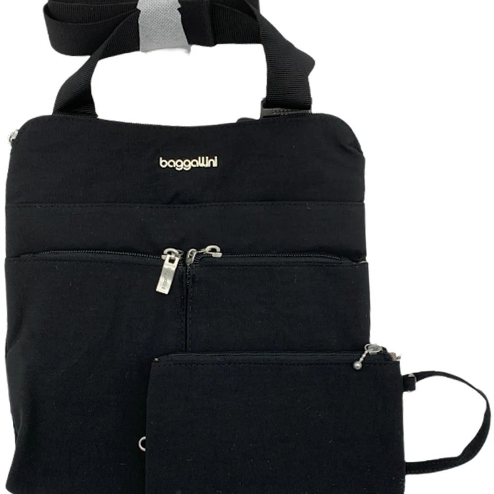 Baggallini Horizon Washable Crossbody w/ Wristlet Black - Picture 2 of 8